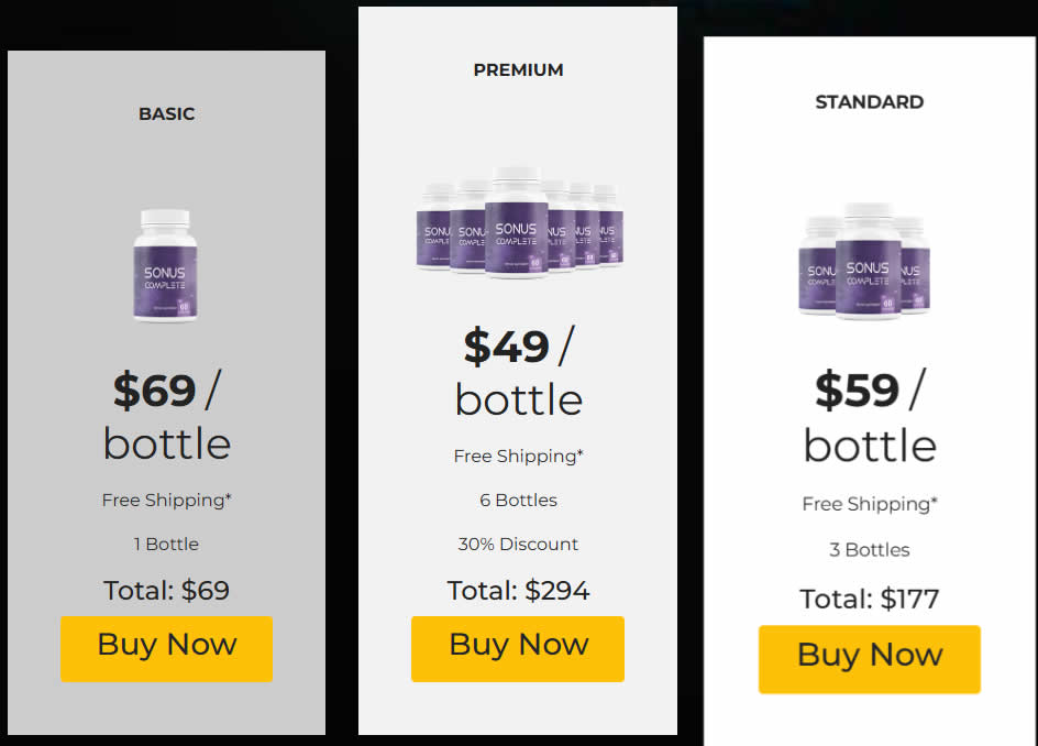 Sonus Complete pricing options